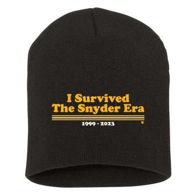 I Survived The Snyder Era Washington D.C. Football Short Acrylic Beanie