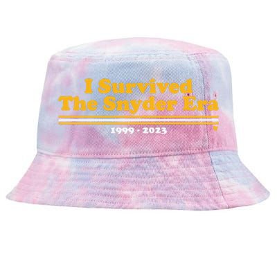 I Survived The Snyder Era Washington D.C. Football Tie-Dyed Bucket Hat