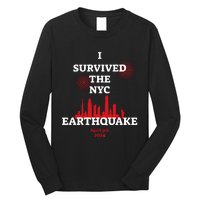 I Survived The Nyc Earthquake 5th April 2024 Long Sleeve Shirt