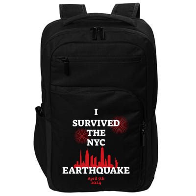 I Survived The Nyc Earthquake 5th April 2024 Impact Tech Backpack