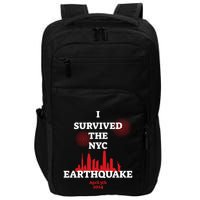 I Survived The Nyc Earthquake 5th April 2024 Impact Tech Backpack