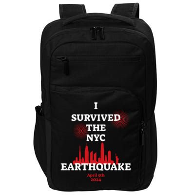 I Survived The Nyc Earthquake 5th April 2024 Impact Tech Backpack