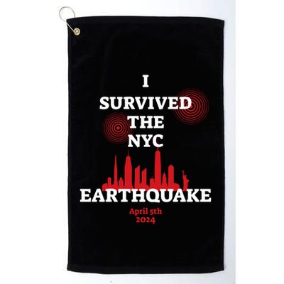 I Survived The Nyc Earthquake 5th April 2024 Golf Towel
