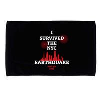 I Survived The Nyc Earthquake 5th April 2024 Microfiber Hand Towel