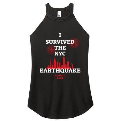 I Survived The Nyc Earthquake 5th April 2024 Women's Perfect Tri Rocker Tank