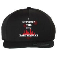 I Survived The Nyc Earthquake 5th April 2024 Wool Snapback Cap