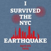 I Survived The Nyc Earthquake 5th April 2024 Garment-Dyed Sweatshirt