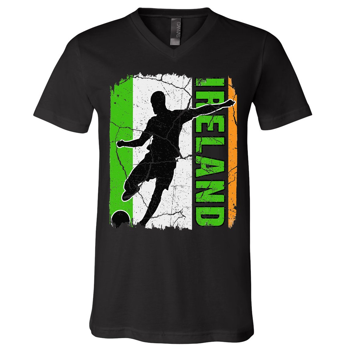 Ireland Soccer Team Irish Flag Jersey Football Fans V-Neck T-Shirt