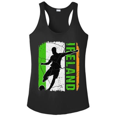 Ireland Soccer Team Irish Flag Jersey Football Fans Ladies PosiCharge Competitor Racerback Tank