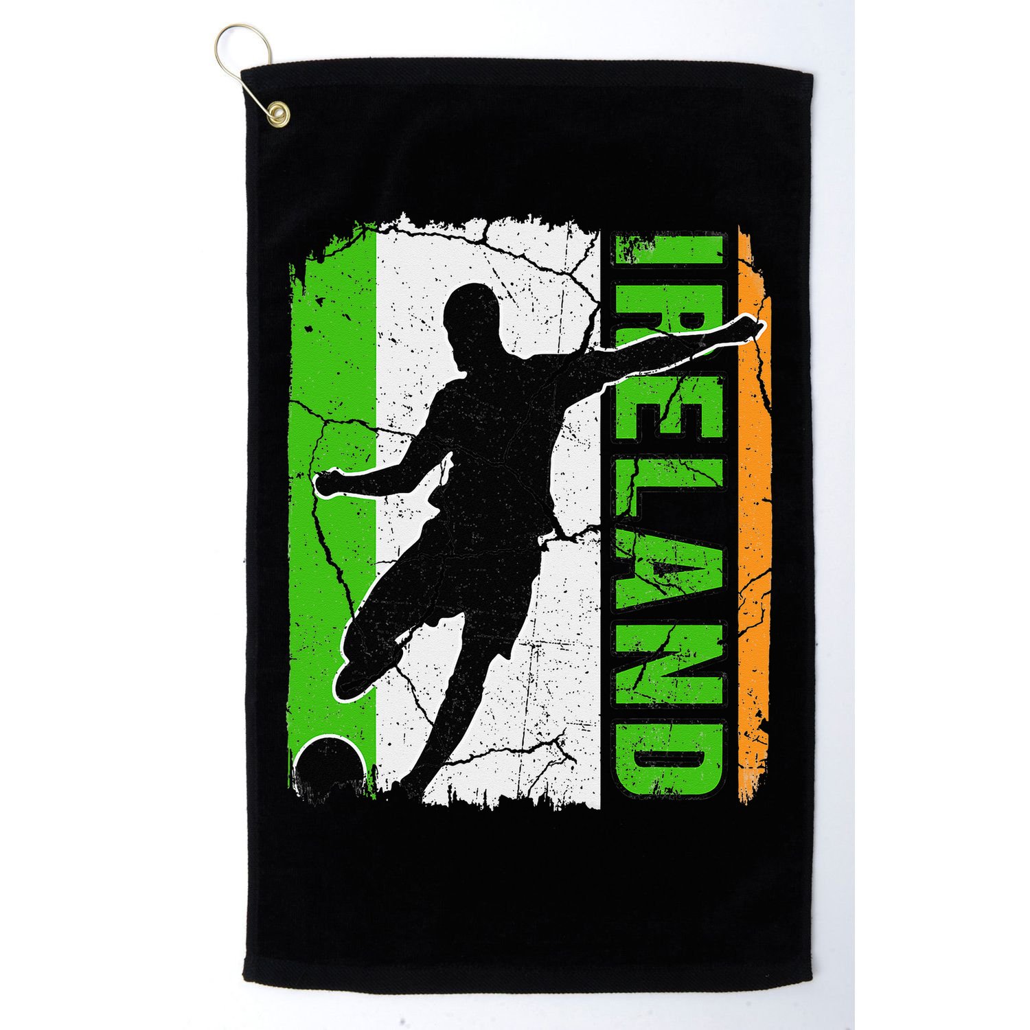 Ireland Soccer Team Irish Flag Jersey Football Fans Golf Towel