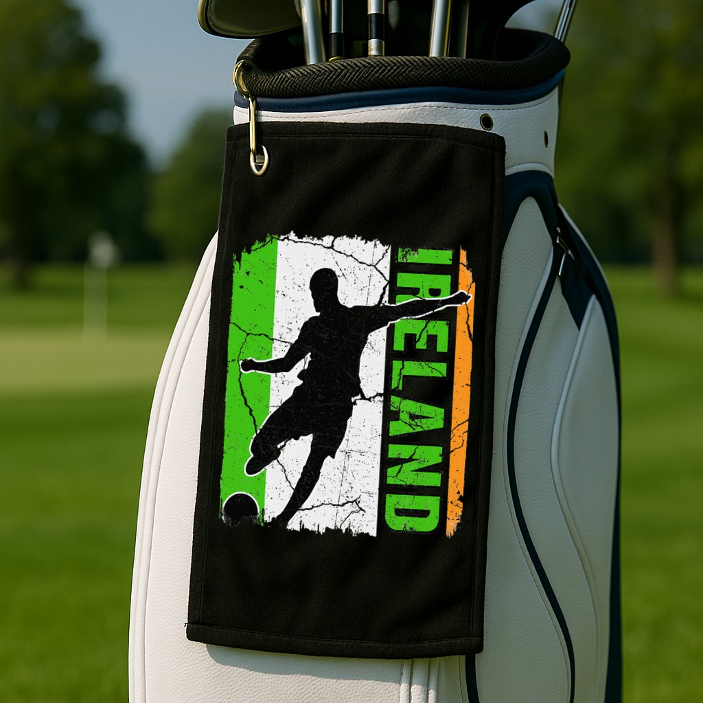 Ireland Soccer Team Irish Flag Jersey Football Fans Golf Towel