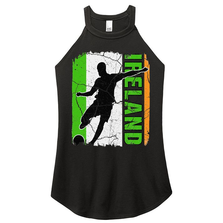 Ireland Soccer Team Irish Flag Jersey Football Fans Women's Perfect Tri Rocker Tank