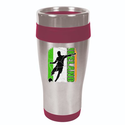 Ireland Soccer Team Irish Flag Jersey Football Fans 16oz Travel Tumbler