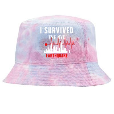 I Survived The Nyc Earthquake 5th April 2024 Tie-Dyed Bucket Hat