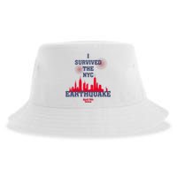 I Survived The Nyc Earthquake 5th April 2024 Sustainable Bucket Hat