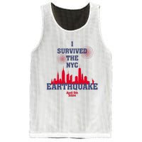 I Survived The Nyc Earthquake 5th April 2024 Mesh Reversible Basketball Jersey Tank