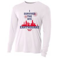 I Survived The Nyc Earthquake 5th April 2024 Cooling Performance Long Sleeve Crew