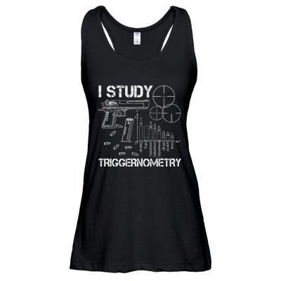 I Study Triggernometry Gun Ladies Essential Flowy Tank