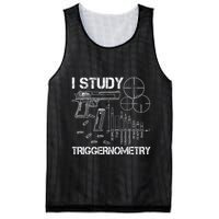 I Study Triggernometry Gun Mesh Reversible Basketball Jersey Tank