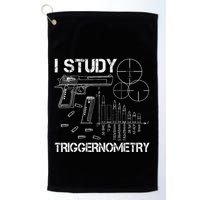 I Study Triggernometry Gun Golf Towel