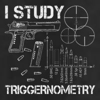 I Study Triggernometry Gun Golf Towel