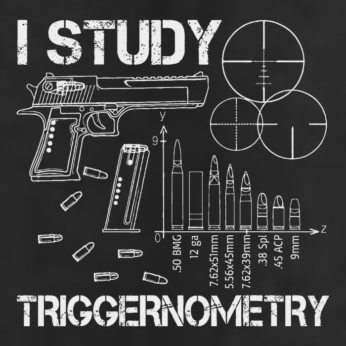 I Study Triggernometry Gun Golf Towel