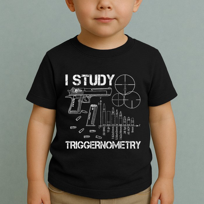 I Study Triggernometry Gun Toddler T-Shirt
