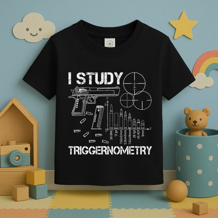 I Study Triggernometry Gun Toddler T-Shirt