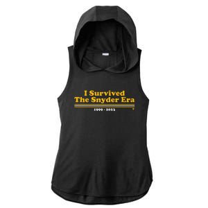 I Survived The Snyder Era Washington D.C. Football Ladies PosiCharge Tri-Blend Wicking Draft Hoodie Tank