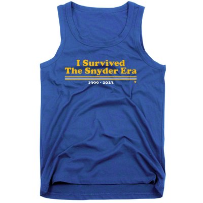 I Survived The Snyder Era Washington D.C. Football Tank Top