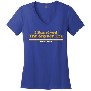 I Survived The Snyder Era Washington D.C. Football Women's V-Neck T-Shirt