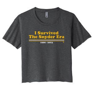 I Survived The Snyder Era Washington D.C. Football Women's Crop Top Tee