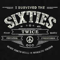 I SURVIVED The SIXTIES TWICE Built In 60s 70th 60th Birthday Ladies PosiCharge Tri-Blend Wicking Tank
