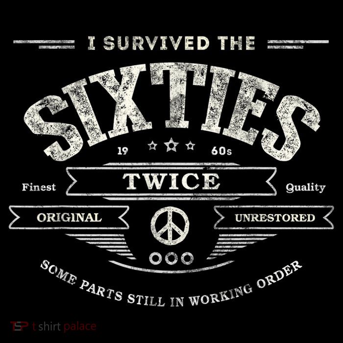 I SURVIVED The SIXTIES TWICE Built In 60s 70th 60th Birthday Sustainable Beanie