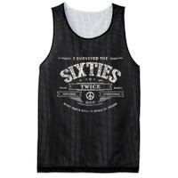 I SURVIVED The SIXTIES TWICE Built In 60s 70th 60th Birthday Mesh Reversible Basketball Jersey Tank