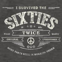I SURVIVED The SIXTIES TWICE Built In 60s 70th 60th Birthday Vector Backpack