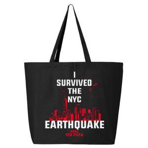 I Survived The Nyc Earthquake 25L Jumbo Tote