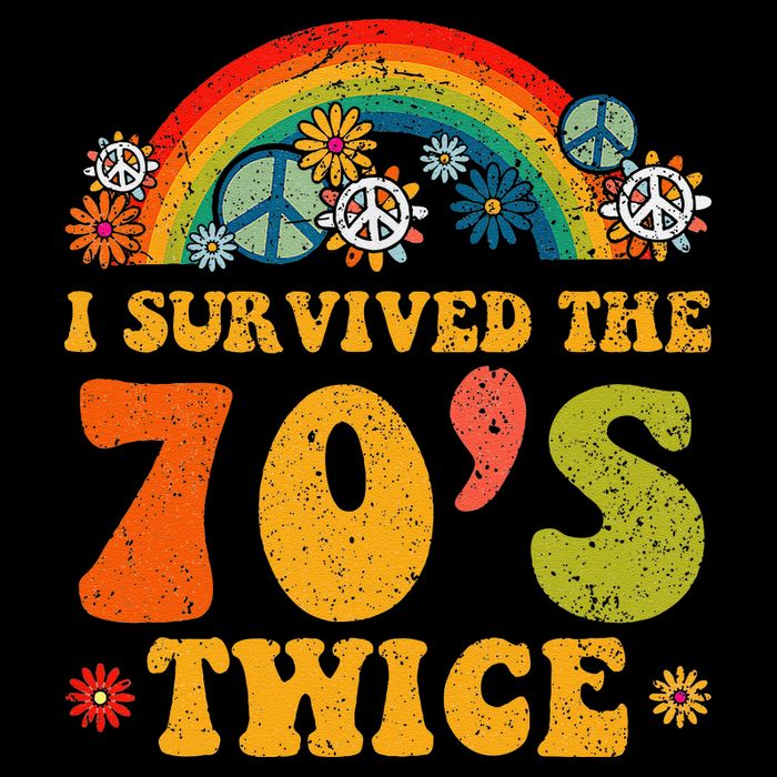 I Survived the 70s Twice Funny 90th Birthday Retro 16 in Basic Backpack