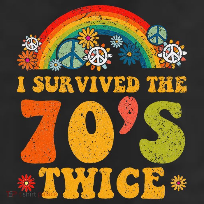 I Survived the 70s Twice Funny 90th Birthday Retro 25L Jumbo Tote