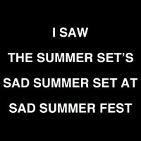 I Saw The Summer SetS Sad Summer Set At Sad Summer Fest T-Shirt