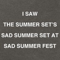 I Saw The Summer SetS Sad Summer Set At Sad Summer Fest Cotton Canvas Backpack