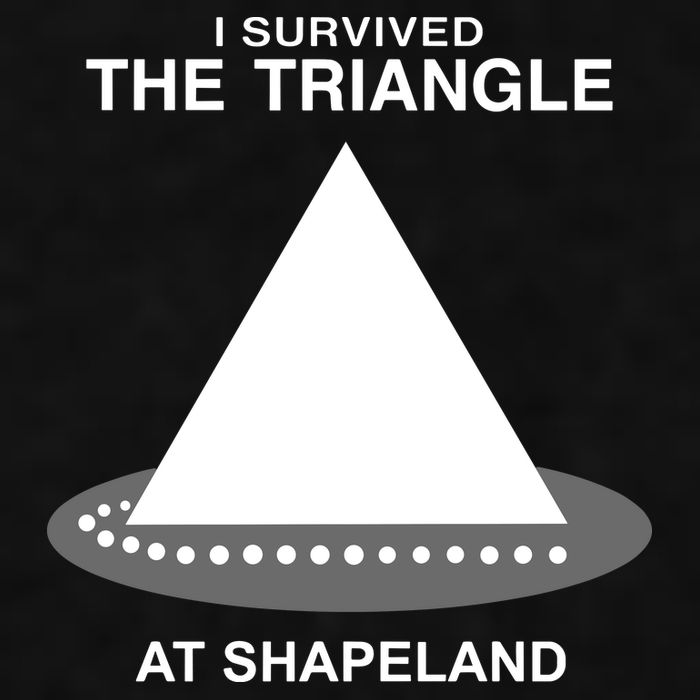 I Survived The Triangle At Shapeland Ladies PosiCharge Tri-Blend Wicking Tank