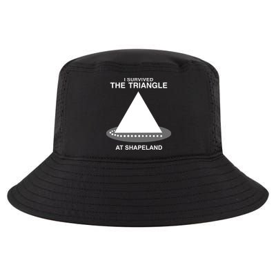 I Survived The Triangle At Shapeland Cool Comfort Performance Bucket Hat
