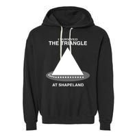 I Survived The Triangle At Shapeland Garment-Dyed Fleece Hoodie