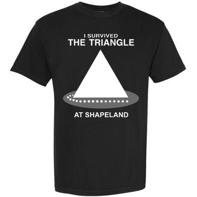 I Survived The Triangle At Shapeland Garment-Dyed Heavyweight T-Shirt
