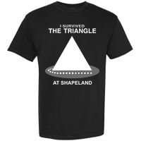I Survived The Triangle At Shapeland Garment-Dyed Heavyweight T-Shirt