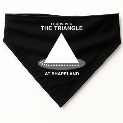 I Survived The Triangle At Shapeland USA-Made Doggie Bandana