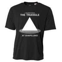 I Survived The Triangle At Shapeland Cooling Performance Crew T-Shirt