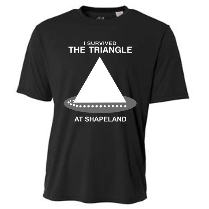 I Survived The Triangle At Shapeland Cooling Performance Crew T-Shirt