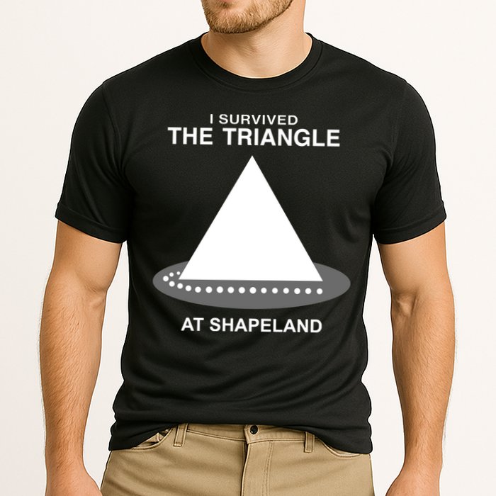 I Survived The Triangle At Shapeland Performance Shirt